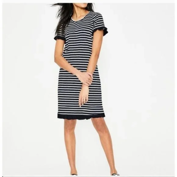 Boden Dresses Boden Emily Jersey Stripe Ruffle Hem Dress Size 8 J205 Poshmark
